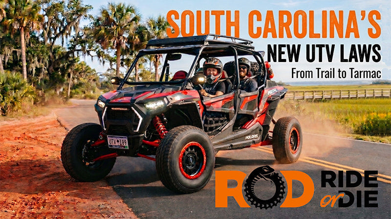 Full color image for South Carolina's new UTV road laws blog explained.