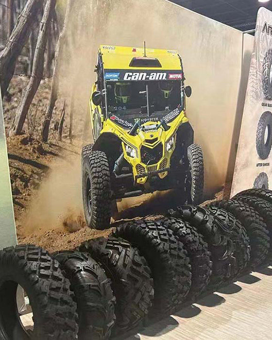 Arisun UTV/ATV tire line-up at SEMA