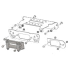Polaris KFI winch mount 101345 expanded diagram of components included in the kit sold by Ride or Die Tire, all with free shipping.