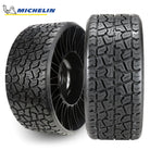 Main photo featuring the heavy duty utility and ZTR/mower Michelin XTweel airless tire in 22x11-12 (22x11N12) size with 4x4 bolt pattern, designed for utility carts and zero turns, offered with free shipping, Part #37968.