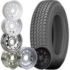 Kenda Loadstar Bias K550 Trailer Tire and 13" MOD Steel Trailer Wheel Combo  - Pick Your Color