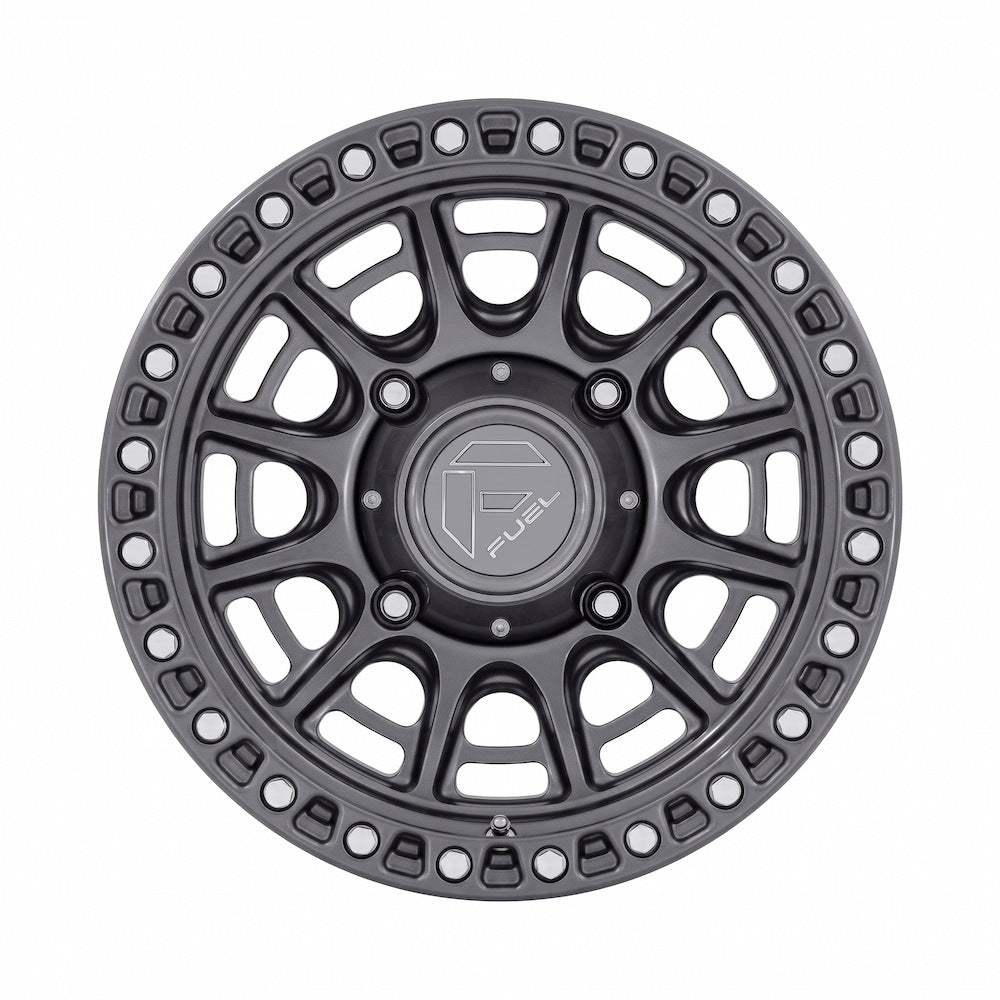 Fuel UTV FV832 Cycle UTV 15x7 Gloss Gunmetal Wheel with 5x114.3 Bolt Pattern and +10 Offset