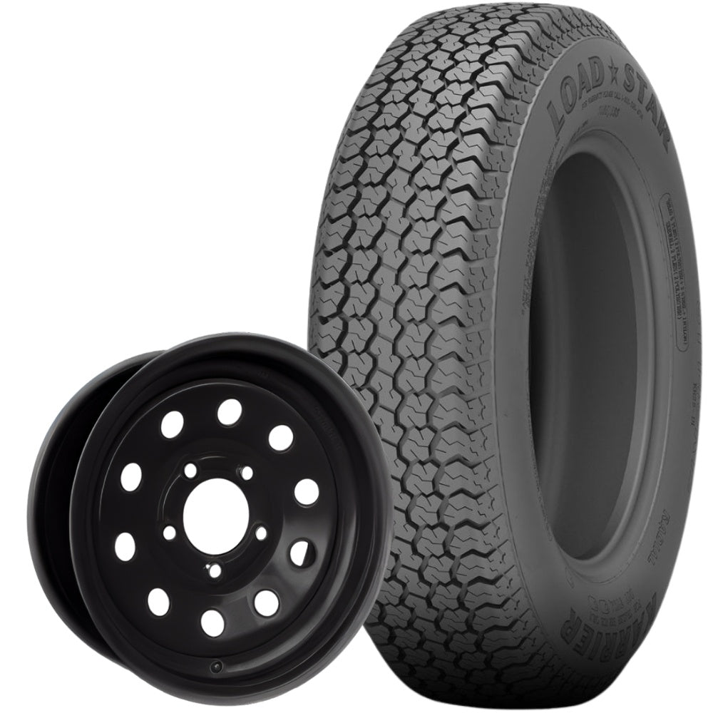 Kenda Loadstar Bias K550 Trailer Tire and 13" MOD Steel Trailer Wheel Combo  - Black