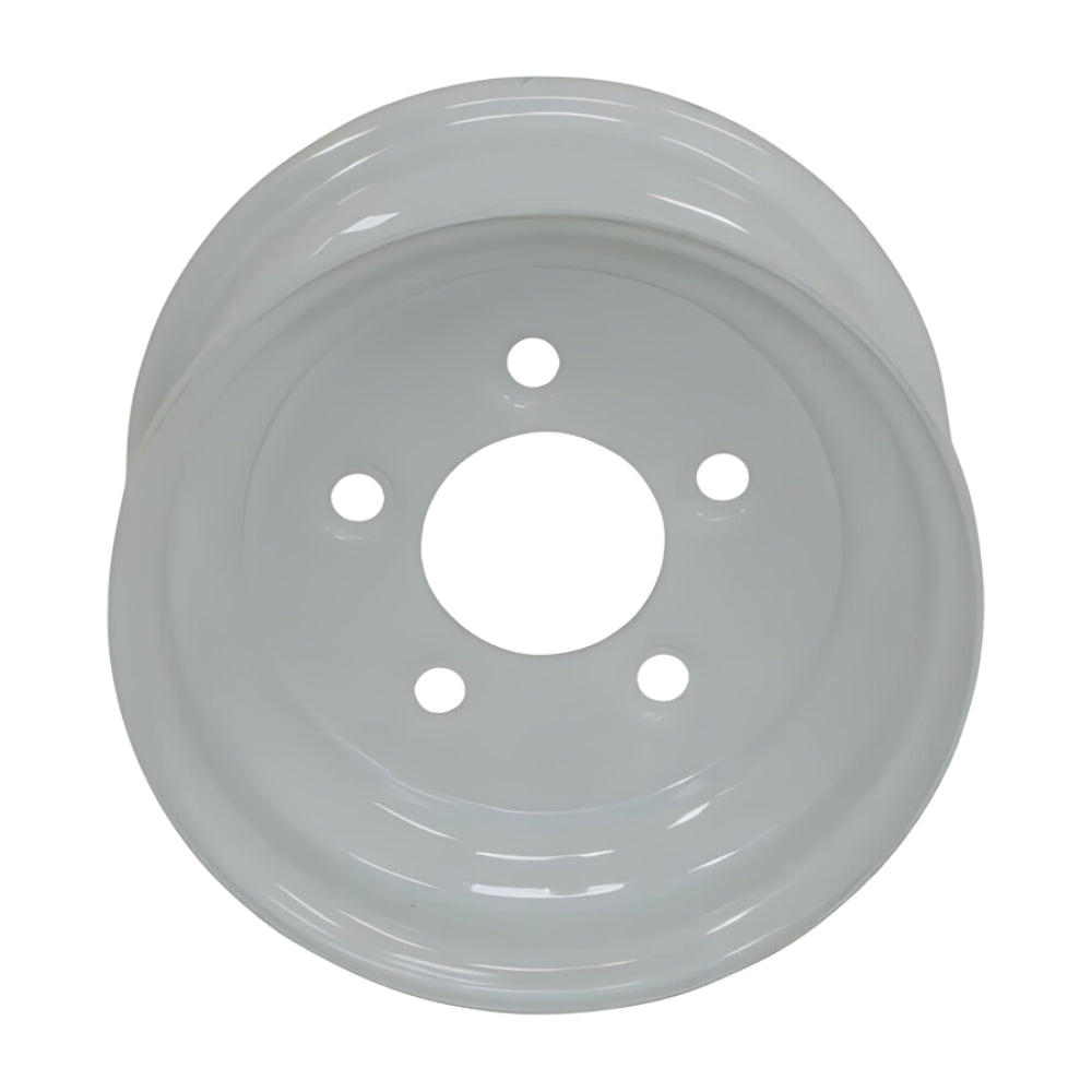 8" Kenda Steel Solid Center Trailer Wheel (8x3.75 / 5-4.5 Bolt Pattern)- White