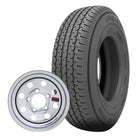 Kenda® Karrier (KR35) ST205/75R15 Radial Trailer Tire (Load Range C) - 15"x5" Steel MOD Chrome Wheel (5 on 4.5 Bolt Pattern)