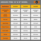 Arisun P186 UTV Tire Specifications