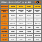 Bruiser XAT UTV / SxS Radial Tire: 6-Ply | Arisun®- 14" Wheel