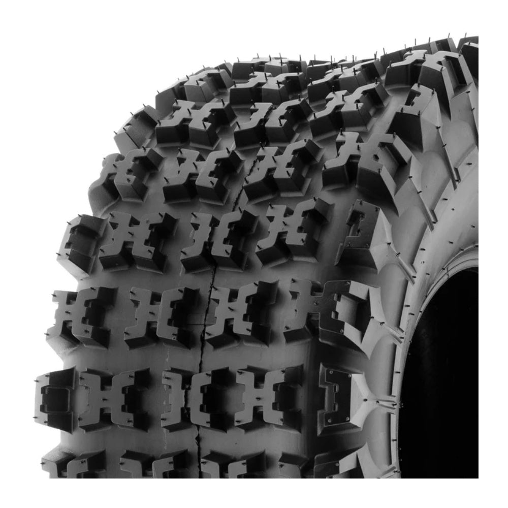SunF® A-027 ATV Tire (Sport) | 6-Ply Tread close up (rear tire)