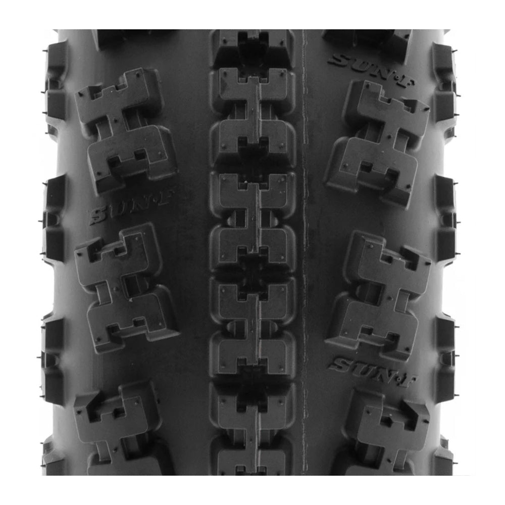 SunF® A-027 ATV Tire (Sport) | 6-Ply front tire tread straight on