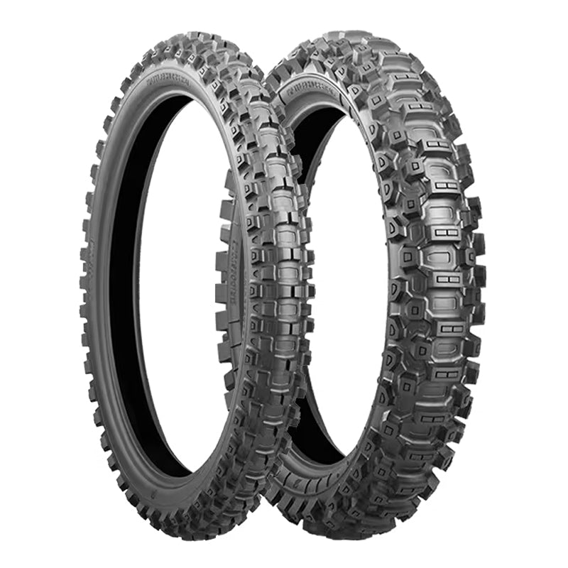 Bridgestone Battlecross X31 high performance moto racing front and rear tires.