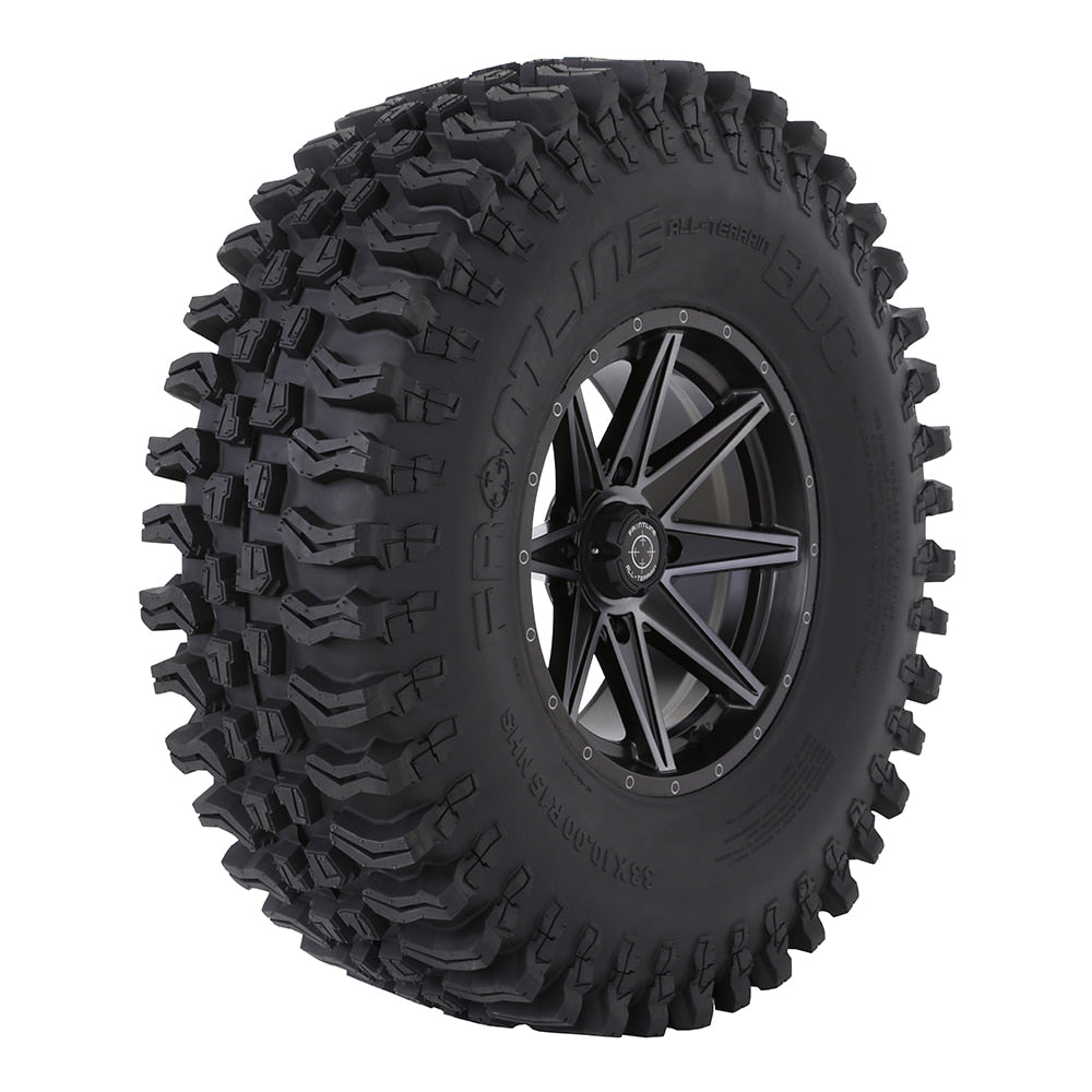 Aggressive all-terrain Frontline BDC SxS and UTV 10-ply Radial tire.