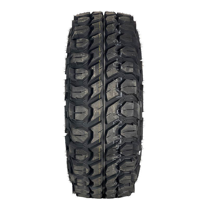 View of the tread pattern and lug design on the Gladiator X-Comp UTV and SxS high performance off road tire.