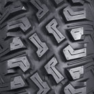 Close up view of the tread blocks and tread pattern of the ITP Coyote tire.