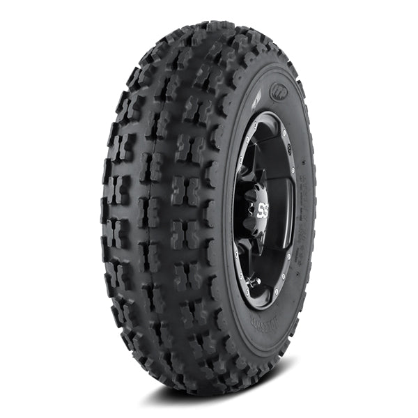 Front knobby tire for quad and ATV, model ITP Holeshot original.
