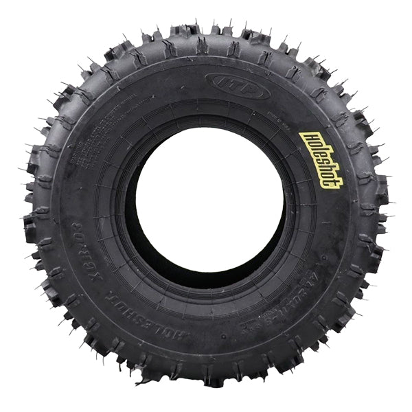 View of sidewall on ITP Holeshot XCR rear ATV tire, 20x11-9.