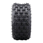View of tread pattern on ITP Holeshot XCR rear ATV tire, 20x11-9.