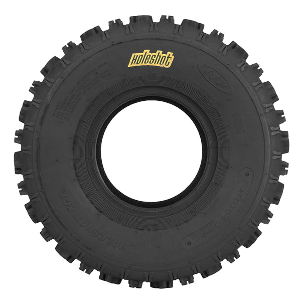 Side view of the Holeshot XCT 22x11-9 rear ATV and quad high performance tire.
