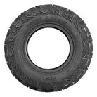 View of the sidewall and details of the ITP Mud Lite II UTV tire, size 25x8-12 NHS durable 6-ply construction.