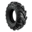 Angled view of front atv and utv tire by ITP, model Mud Lite II bias play tire.
