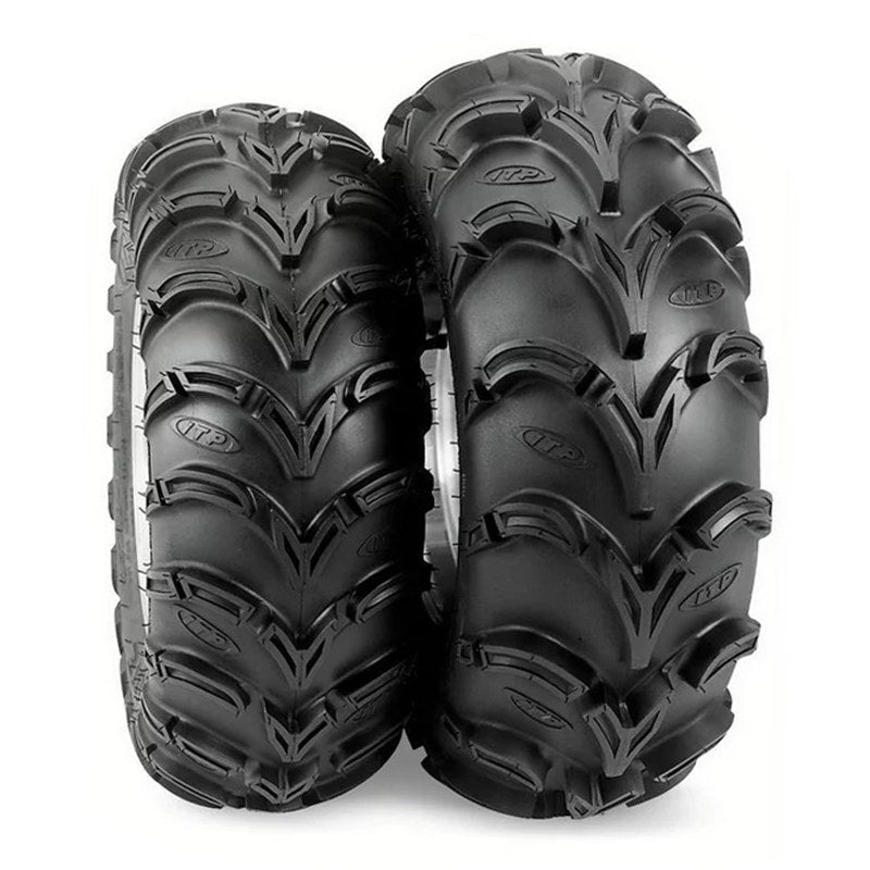 Pair of front and rear ITP Mud Lite XL tires designed for use on ATV, UTV, and SxS applications.