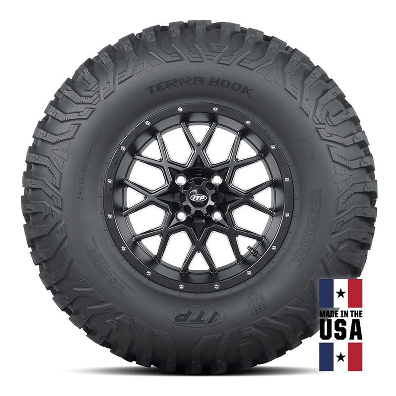 High quality sidewall view of the ITP Terra Hook tire.