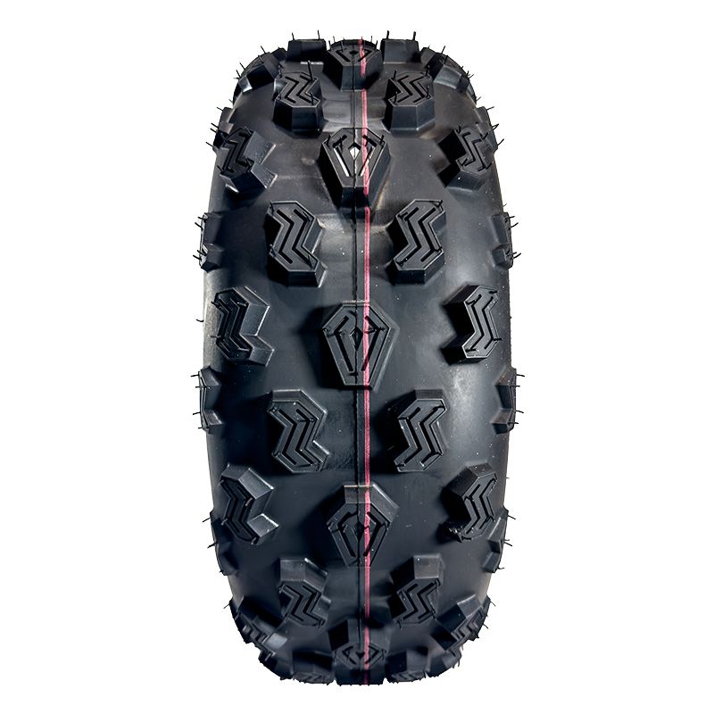 View of the diamond center tread pattern on the high performance front Trac Star ATV and Quad tire by industry leader ITP, with free shipping.