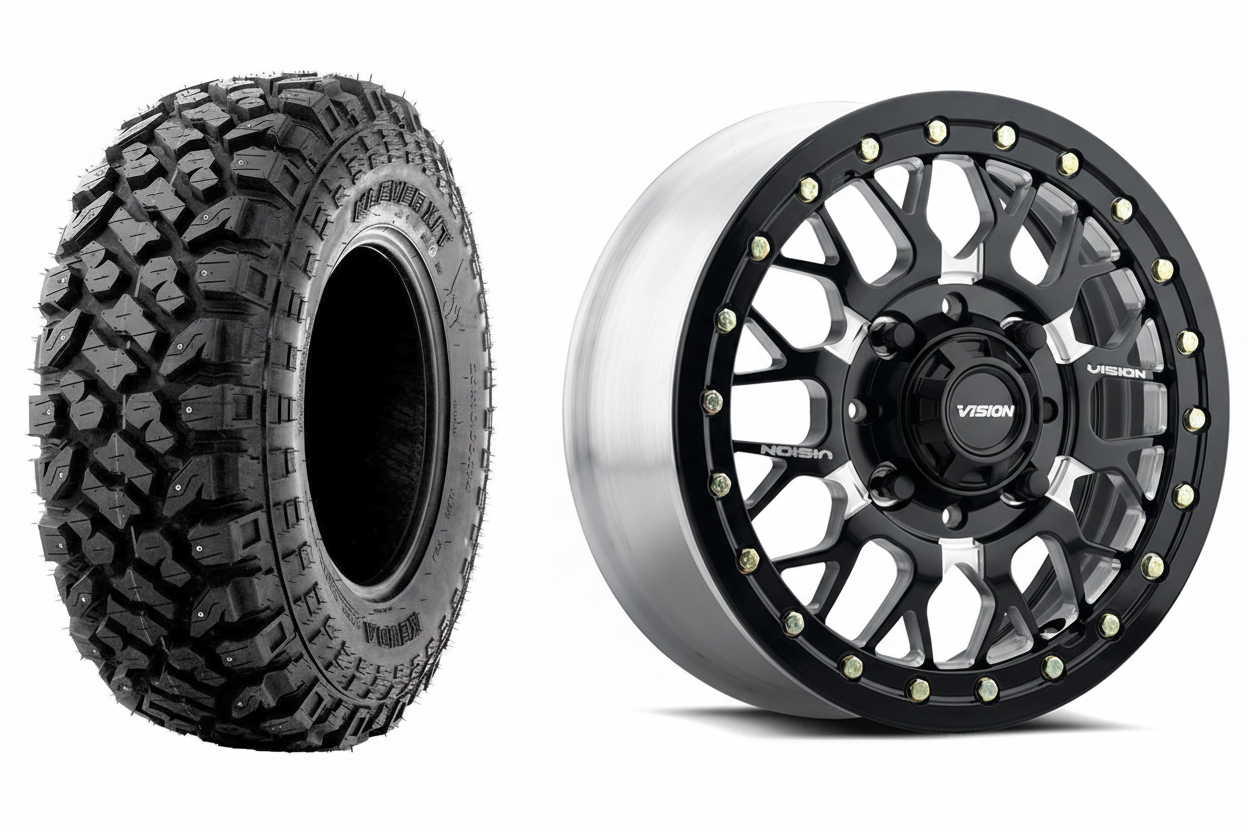 Kenda Klever & Vision 346BL White Background Combo