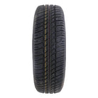 View of the high performance and durable tread pattern design of the 17" Load Range C radial trailer tire by Kenda, Loadstar Karrier model.