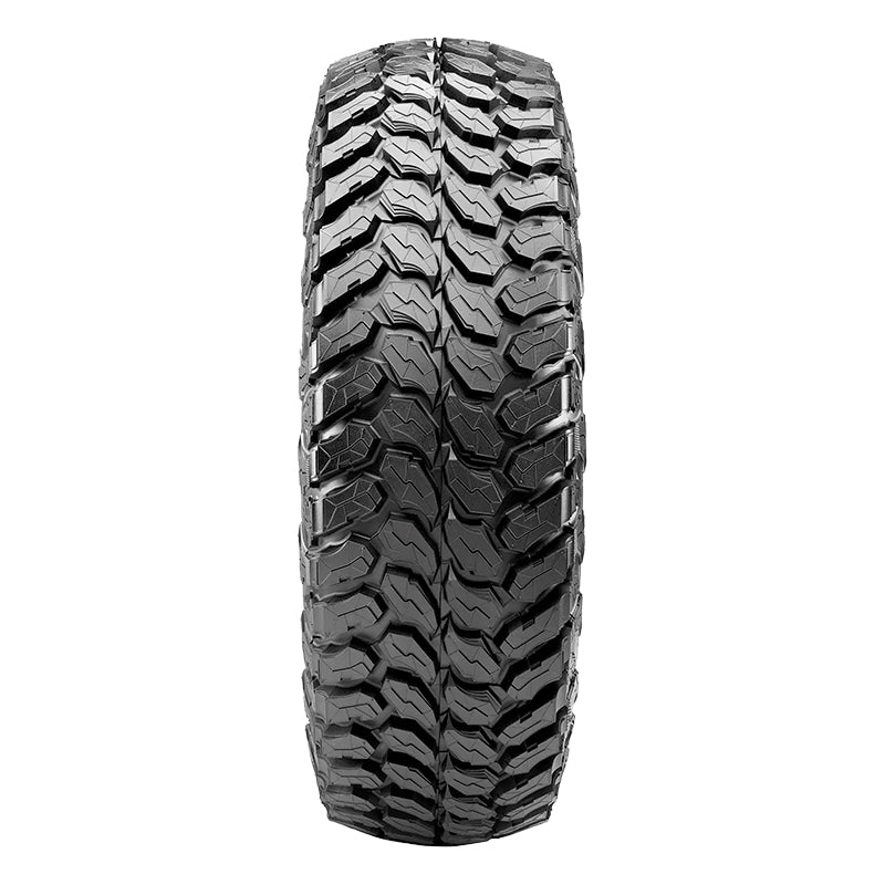 View of the tread pattern and lug design on the Maxxis Liberty SxS tire.