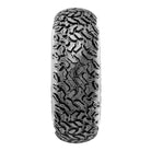 View of the industrial all-purpose work 6-ply bias front tire designed for UTVs and ATVs, model Maxxis Workzone, offered with free shipping by Ride or Die Tire.
