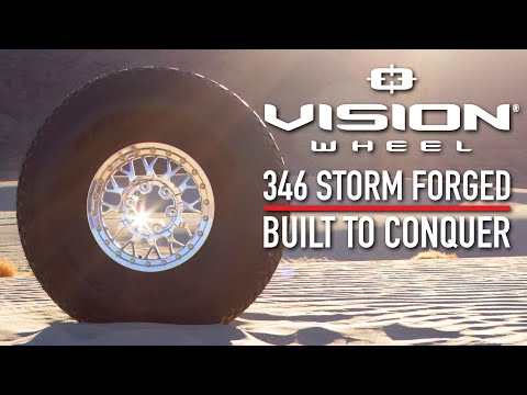 Promotional video from UTV Underground, promoting the brand new Vision Wheel 346BL Storm Beadlock high performance forged aluminum UTV and SXS wheel, offered in polished aluminum and black with machined milled accents, offered for sale with free shipping from Ride or Die Tire.