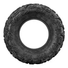 Sidewall view of the 6-ply bias UTV and ATV tire QBT447 made by Quadboss, with directional rugged tread pattern.