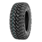 Angled view of the Quadboss 27x9R14 front UTV radial tire for sale.