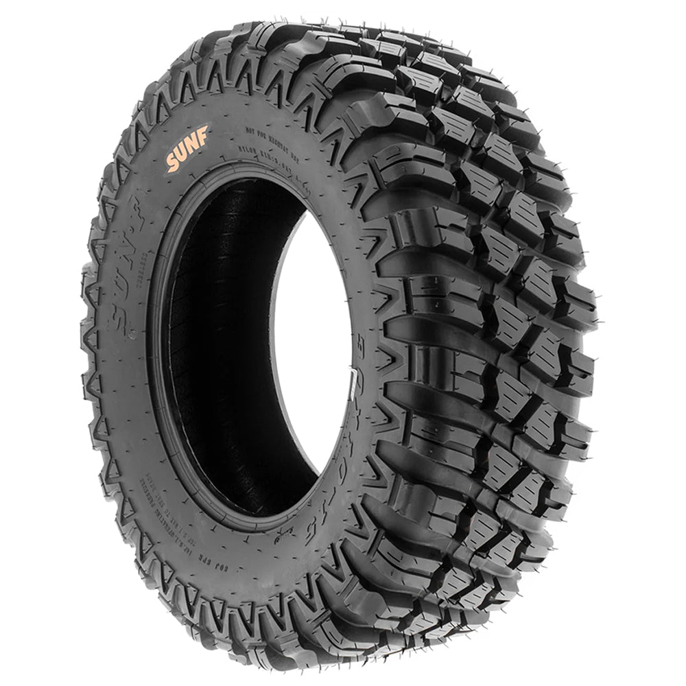 A047 tire shoulder lug design features staggered stepped tread blocks to maximize bite over rocks and obstacles on the trail while tread siping and multi-angled center lugs promote self-cleaning and high traction.