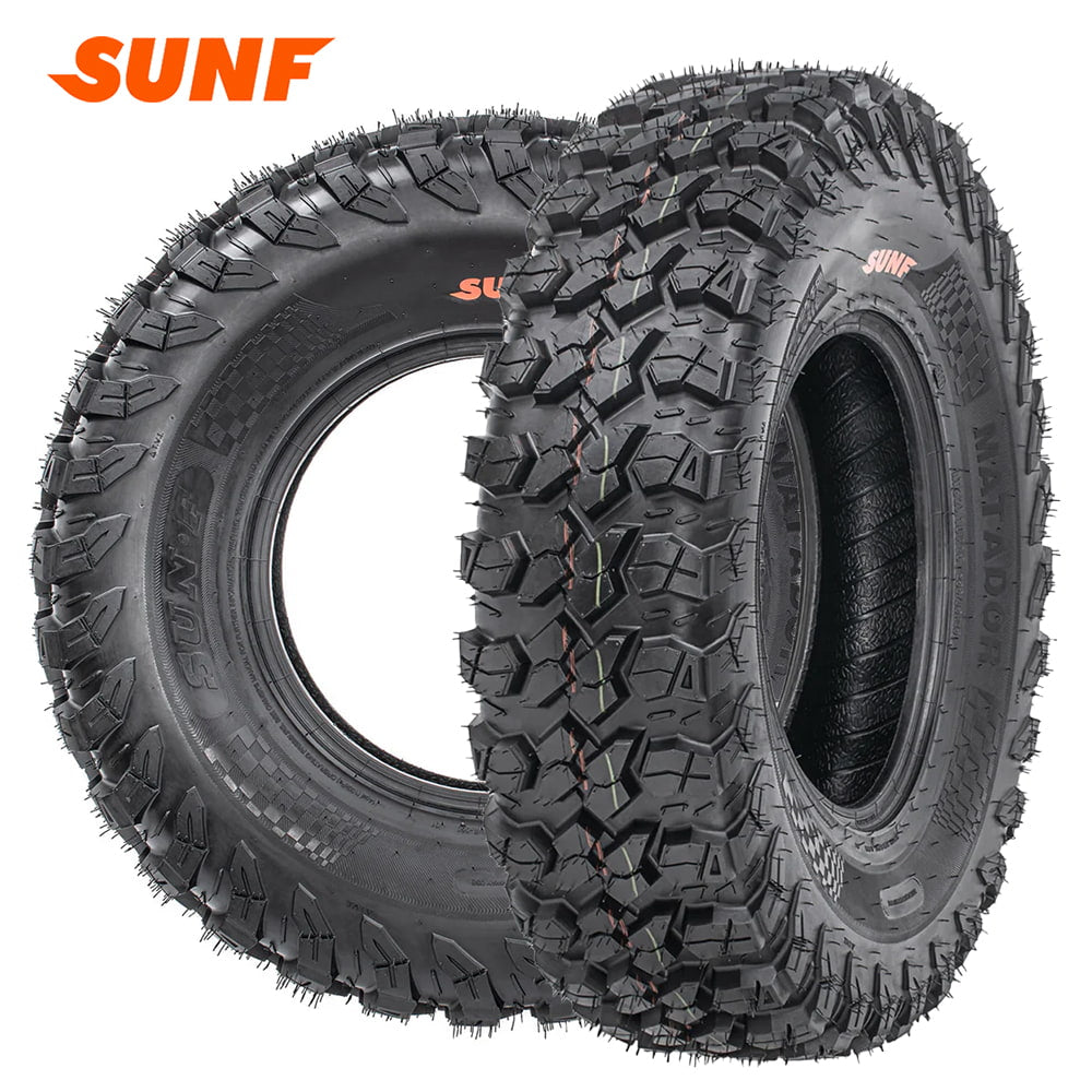 Main product listing photo for the brand new SunF A060 8-Ply Radial UTV and SXS tire, designed to be a great all terrain performance tire while being offered at a cheap price point with free shipping from Ride or Die Tire.