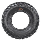 Full sidewall view of the tough and rugged great value SunF A060 Matador 8-Ply Radial Side-by-Side and UTV tire, featuring great looking sidewall full color logo and molded Matador wording and checkered flag design.