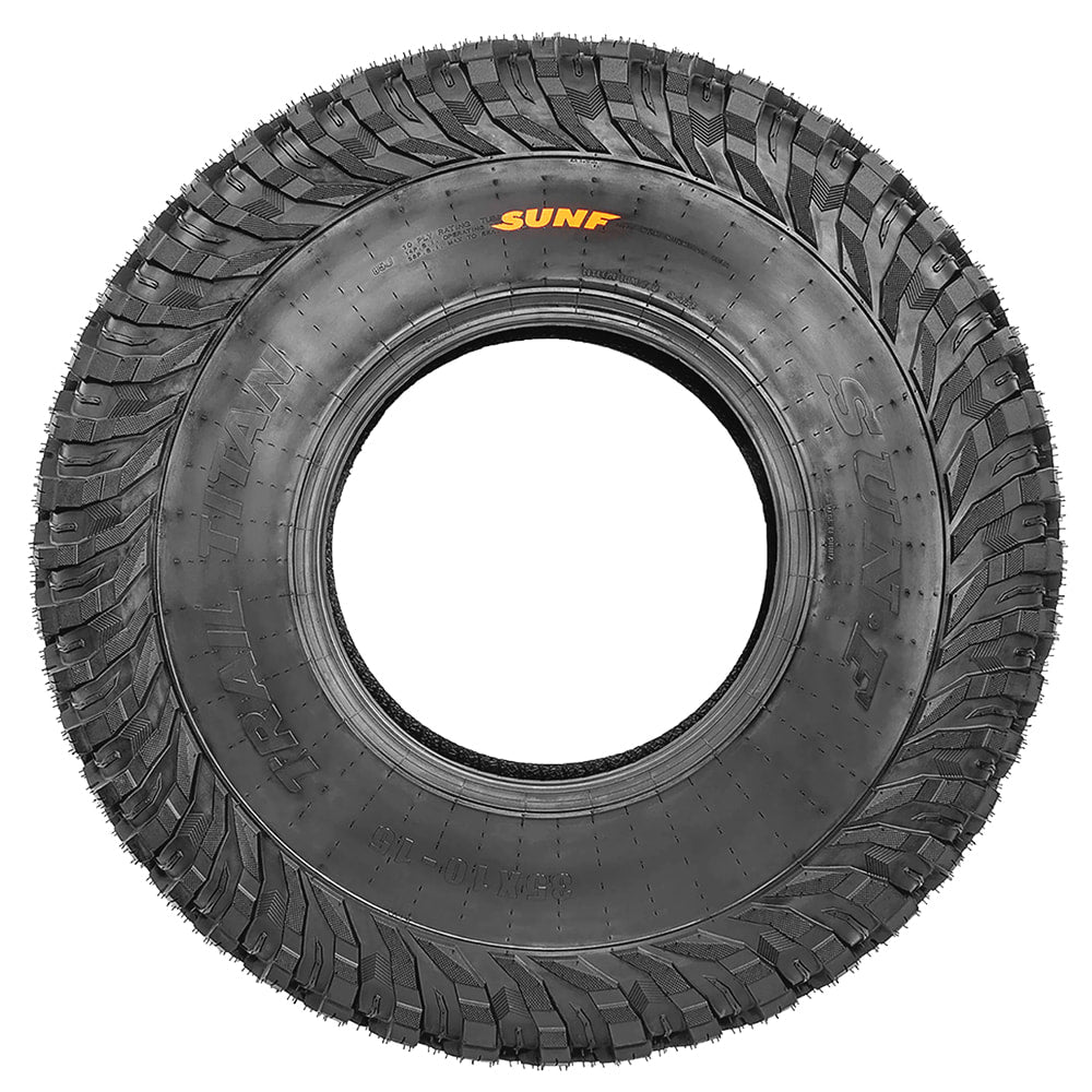 Full sidewall view of the SunF Trail Titan A066 UTV and SXS tire.