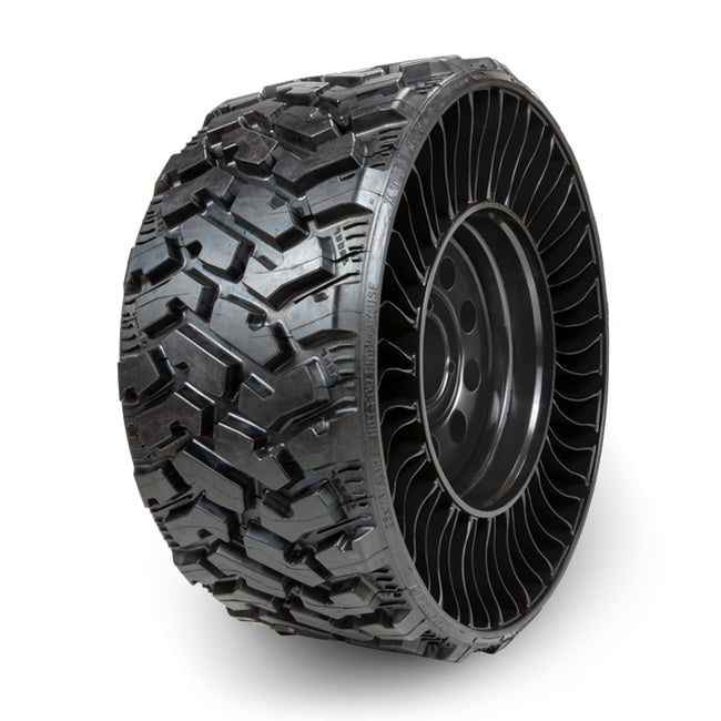 Additional angle view of the 29242 airless tire designed for UTV and ATV vehicles.