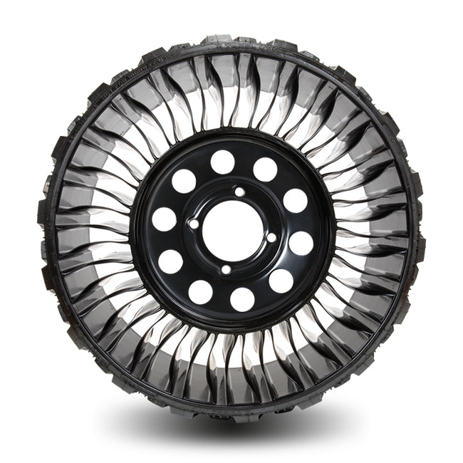 Side profile view of the 26x11-14 Michelin X®Tweel airless UTV tire in 4x137mm bolt/lug pattern sizing.