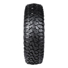 Tread pattern and lug design view of the rugged sticky 15" UTV rock crawling tire by Journey, model Rock Poison, featuring larger spaced interlocking lug pattern with siping.
