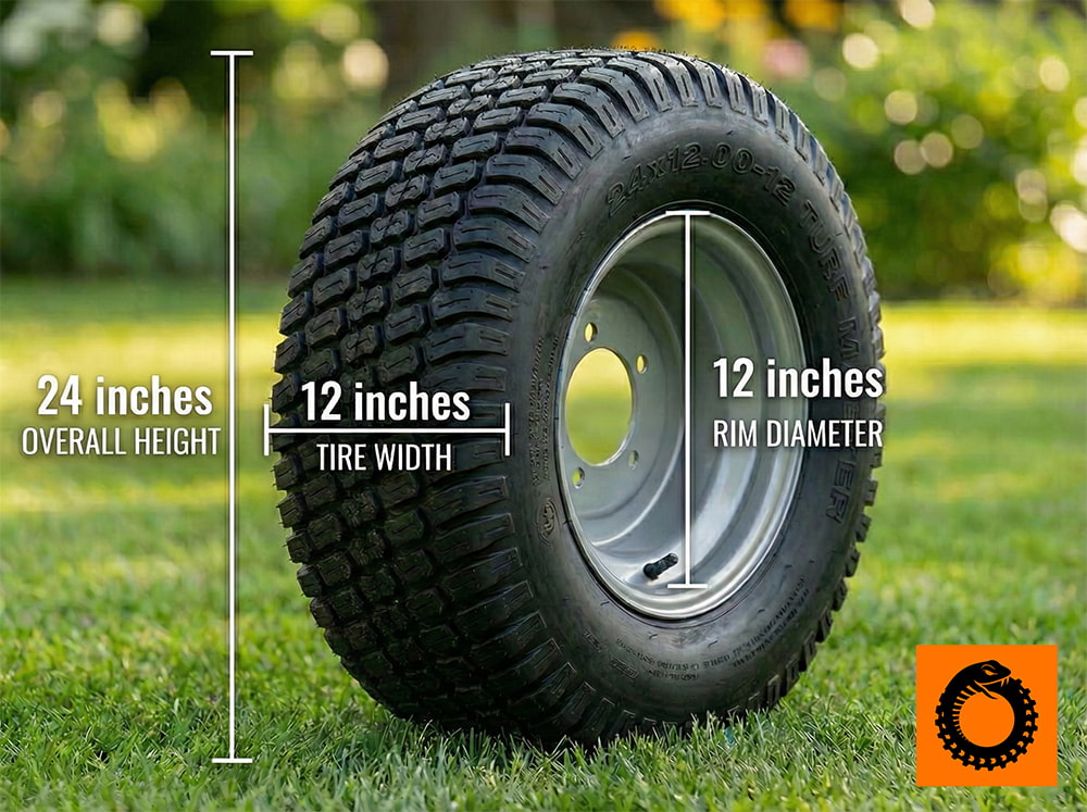 24x12-12 Lawn Mower Tires – Ride or Die Tire