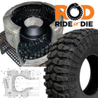 Premium UTV and SXS radial tire collection featuring segmented mold automotive tire technology, displaying mold, tire, and engineered design.