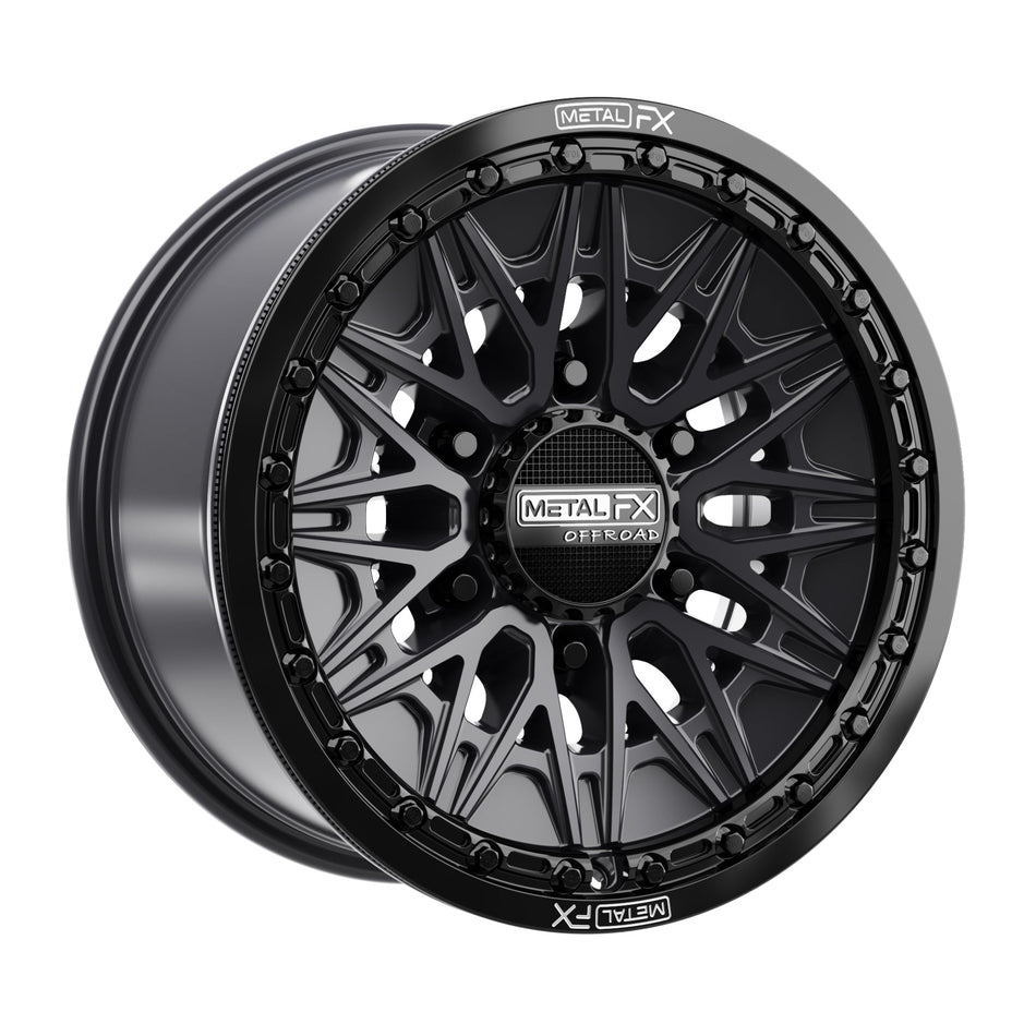 Alpha 6R Beadlock | Satin Black w/ Gloss Black Ring