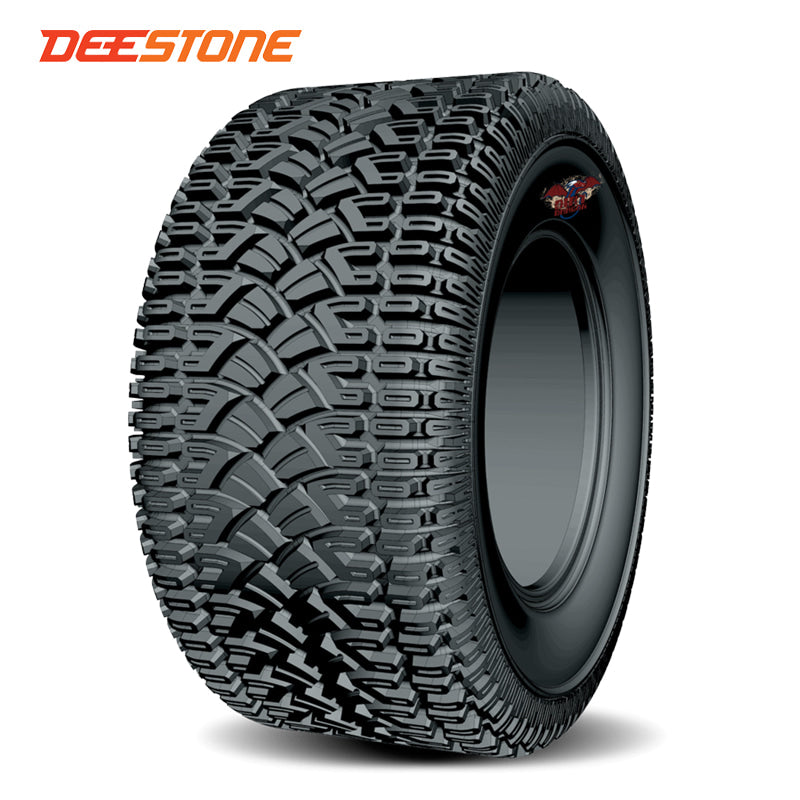 Deestone D943 Dirt Dragon 4-ply and 6-ply bias Lawn and Garden, ATV, and Quad tire, available in 8", 10, and 12" rim sizes, sold with free shipping by Ride or Die Tire.