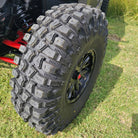 EFX MotoCrusher UTV tire installed on a UTV showing tread features
