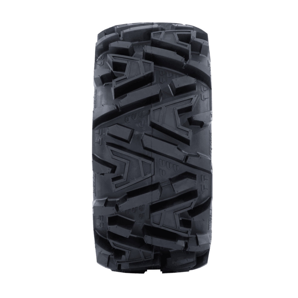 Tread close up of the EFX MotoMTC tire on white background