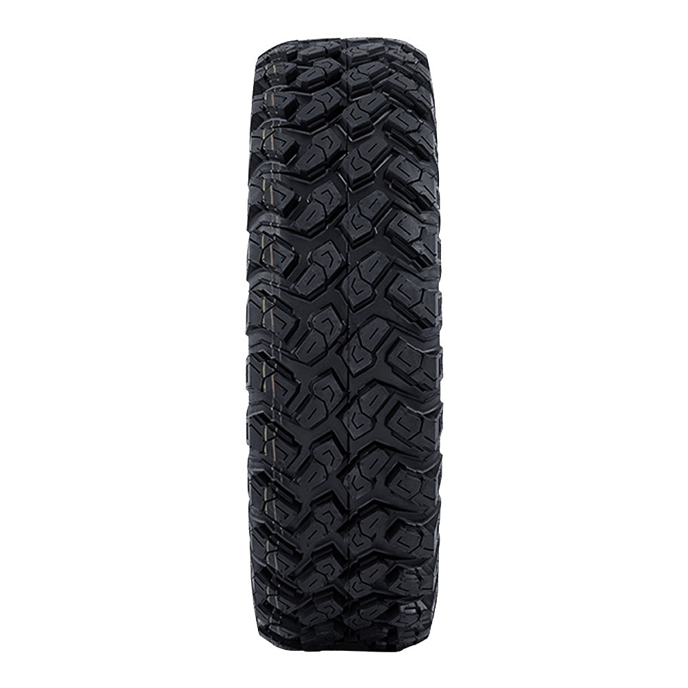 EFX MotoRally UTV tire tread pattern close up on white background