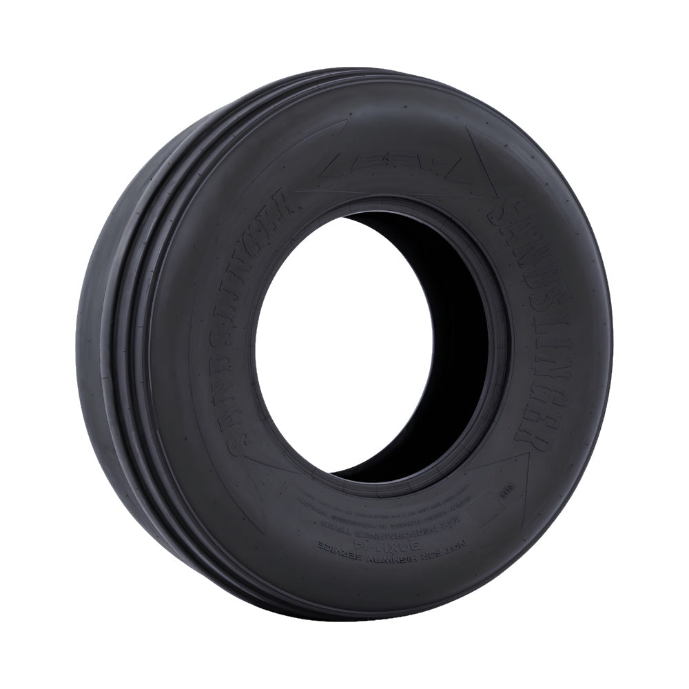 EFX Sandslinger front tire on a slight angle on white background