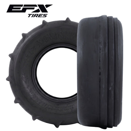 EFX Sandslinger tire front and rear on white background with EFX logo