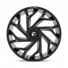 Fuel UTV D753 Reaction Black Milled Wheel highlighting the spoke design and wheel face on white background